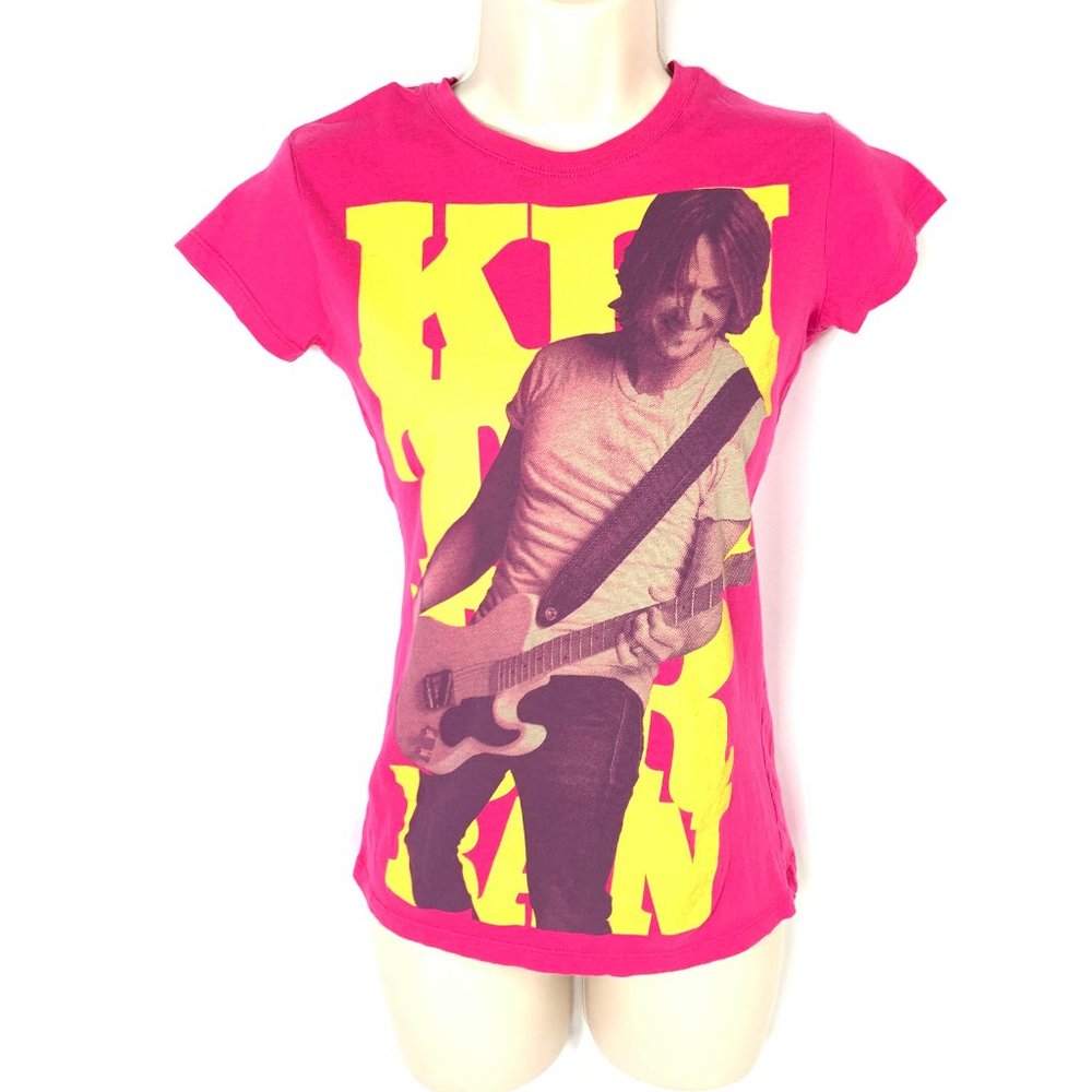 3/$25 Keith Urban Guitar Girls Pink T Shirt Large